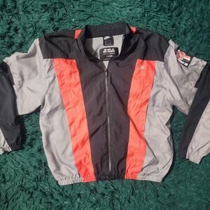 Vintage Nike Colorblock Windbreaker Jacket 1990 Reissue Embroidered Logo